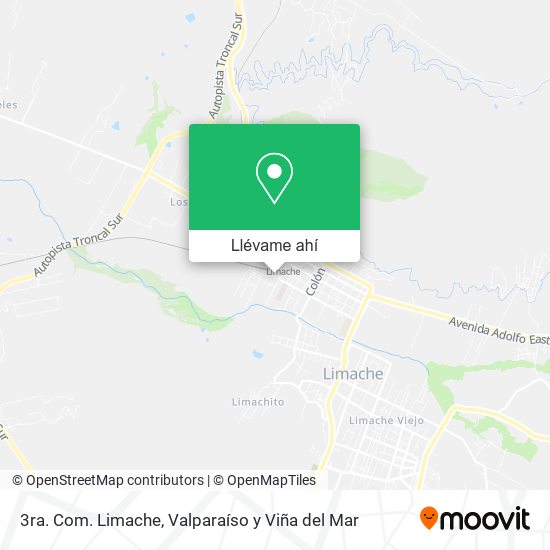 Mapa de 3ra. Com. Limache