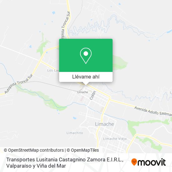 Mapa de Transportes Lusitania Castagnino Zamora E.I.R.L.