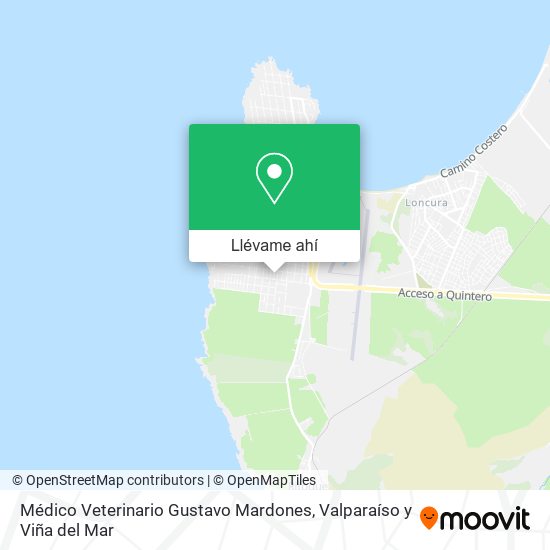 Mapa de Médico Veterinario Gustavo Mardones