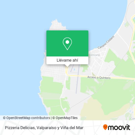 Mapa de Pizzeria Delicias