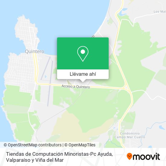 Mapa de Tiendas de Computación Minoristas-Pc Ayuda