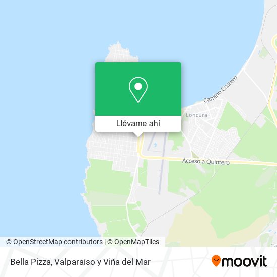 Mapa de Bella Pizza