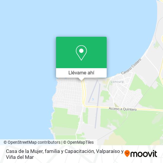 Mapa de Casa de la Mujer, familia y Capacitación