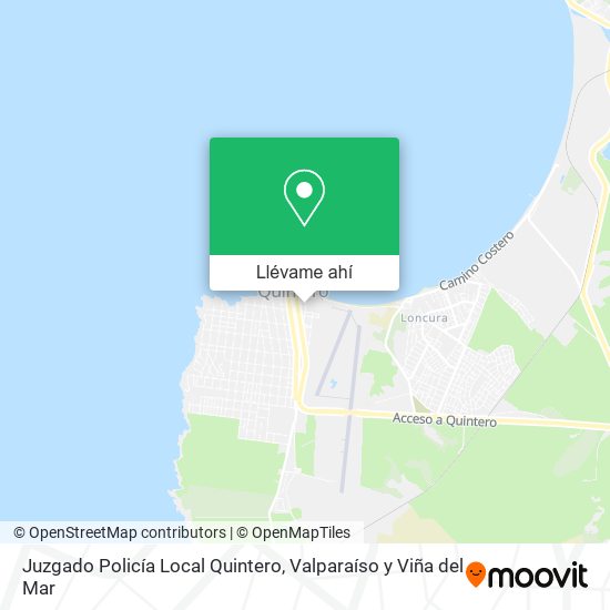 Mapa de Juzgado Policía Local Quintero