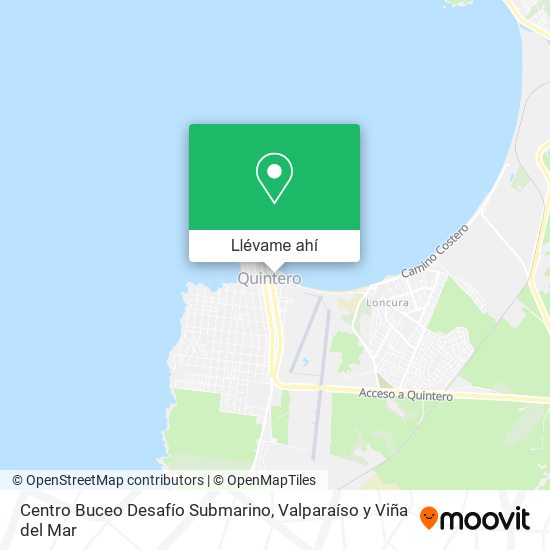 Mapa de Centro Buceo Desafío Submarino