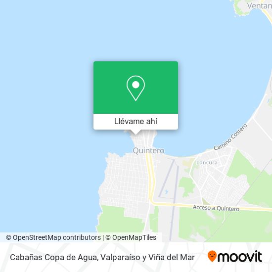 Mapa de Cabañas Copa de Agua