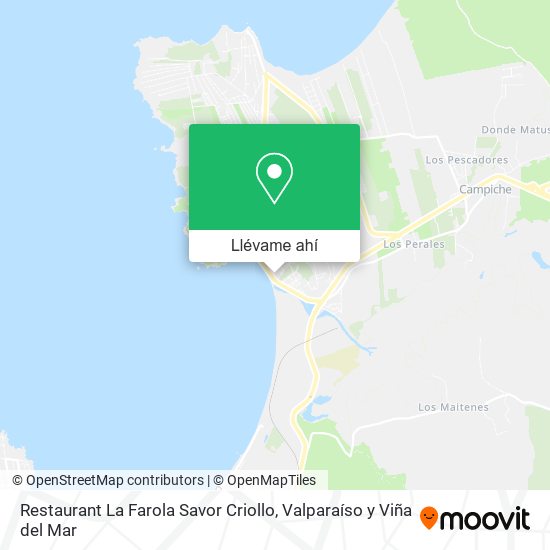 Mapa de Restaurant La Farola Savor Criollo