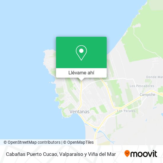 Mapa de Cabañas Puerto Cucao