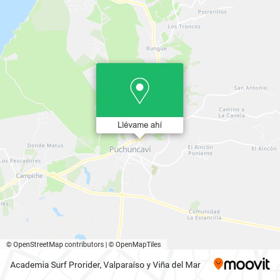 Mapa de Academia Surf Prorider