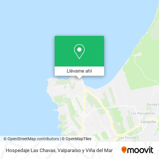 Mapa de Hospedaje Las Chavas