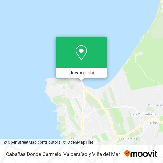 Mapa de Cabañas Donde Carmelo