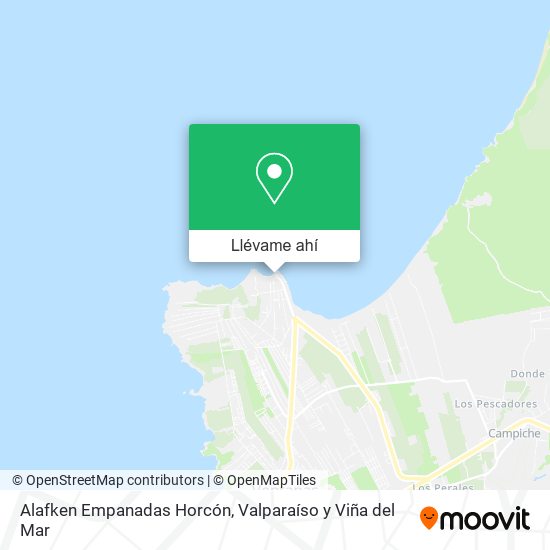 Mapa de Alafken Empanadas Horcón