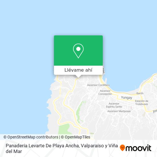 Mapa de Panadería Levarte De Playa Ancha