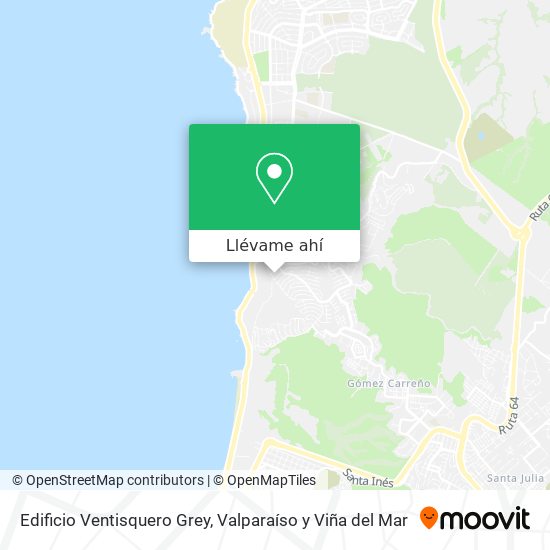 Mapa de Edificio Ventisquero Grey