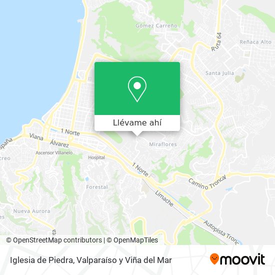Cómo llegar a Iglesia de Piedra en Valparaiso en Autobús o Metro?