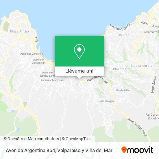 Mapa de Avenida Argentina 864