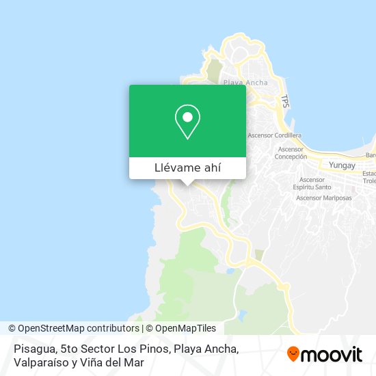 Mapa de Pisagua, 5to Sector Los Pinos, Playa Ancha