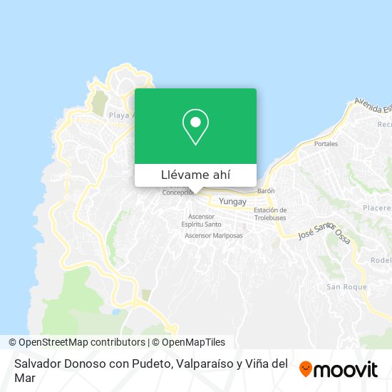 Mapa de Salvador Donoso con Pudeto