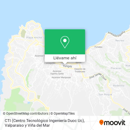 Mapa de CTI (Centro Tecnológico Ingeniería Duoc Uc)