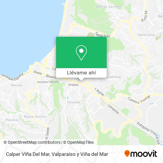 Mapa de Calper Viña Del Mar