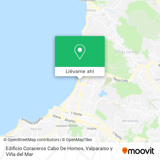 Mapa de Edificio Coraceros Cabo De Hornos