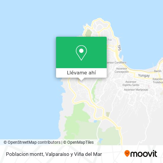 Mapa de Poblacion montt