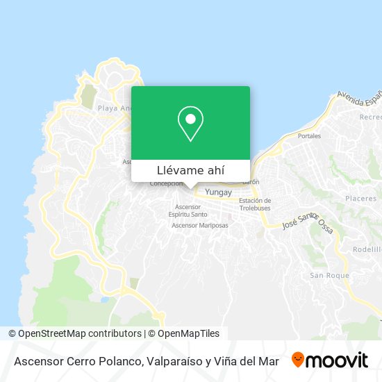 Mapa de Ascensor Cerro Polanco