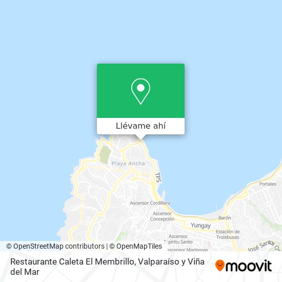 Mapa de Restaurante Caleta El Membrillo