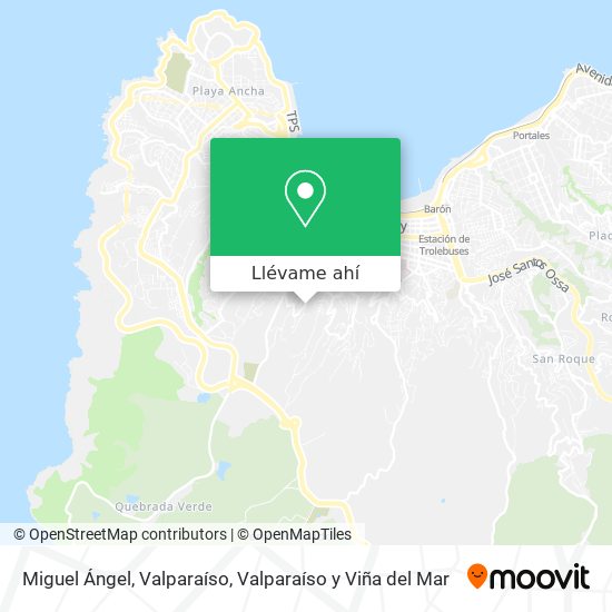Mapa de Miguel Ángel, Valparaíso