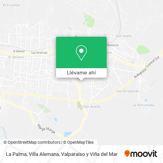 Mapa de La Palma, Villa Alemana