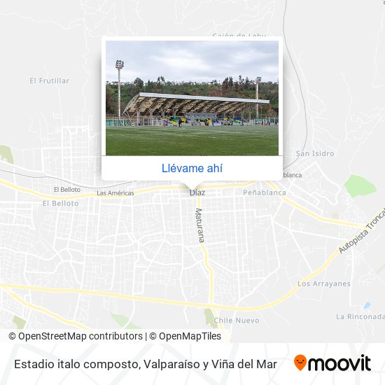 Mapa de Estadio italo composto