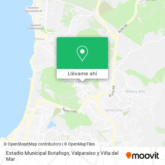 Mapa de Estadio Municipal Botafogo