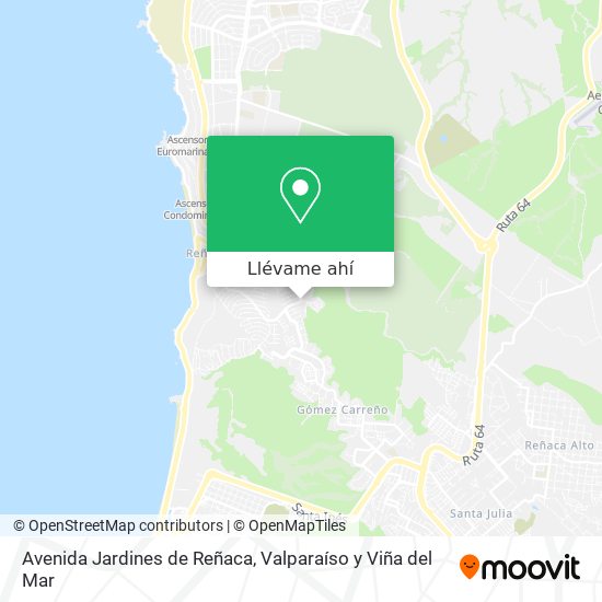 Mapa de Avenida Jardines de Reñaca