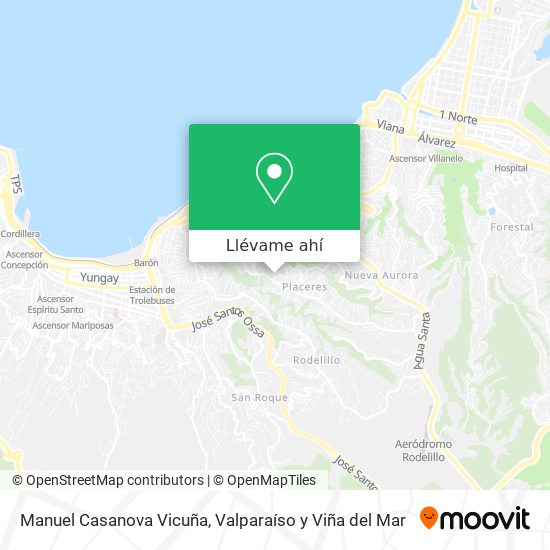 Mapa de Manuel Casanova Vicuña
