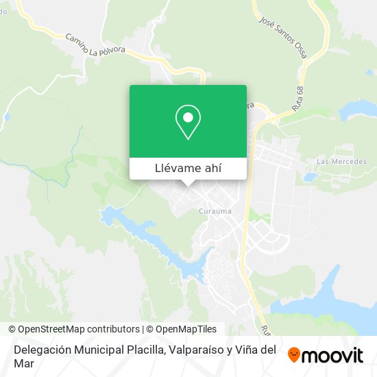 Mapa de Delegación Municipal Placilla