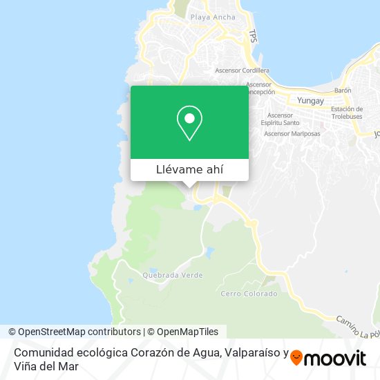 Mapa de Comunidad ecológica Corazón de Agua