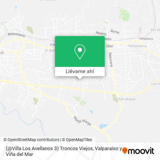 Mapa de (@Villa Los Avellanos 3) Troncos Viejos