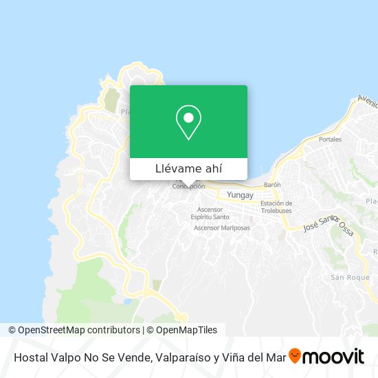 Mapa de Hostal Valpo No Se Vende