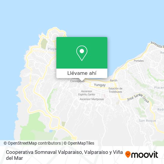 Mapa de Cooperativa Somnaval Valparaiso