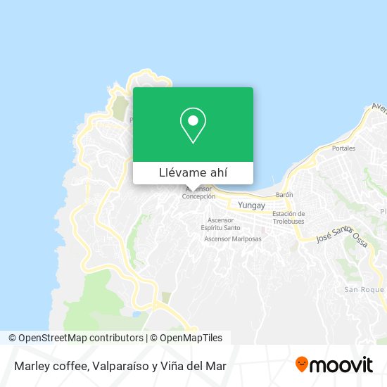 Mapa de Marley coffee