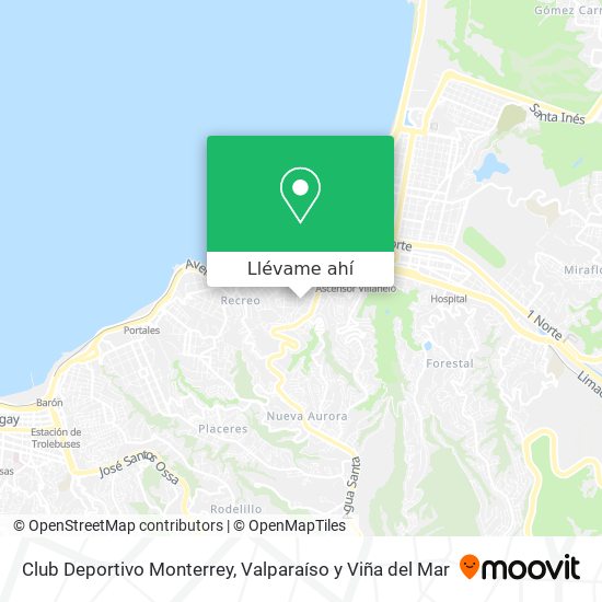 Mapa de Club Deportivo Monterrey