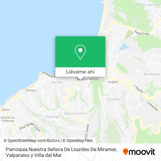 Mapa de Parroquia Nuestra Señora De Lourdes De Miramar