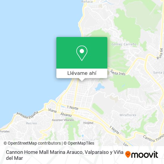 Mapa de Cannon Home Mall Marina Arauco