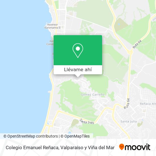 Mapa de Colegio Emanuel Reñaca