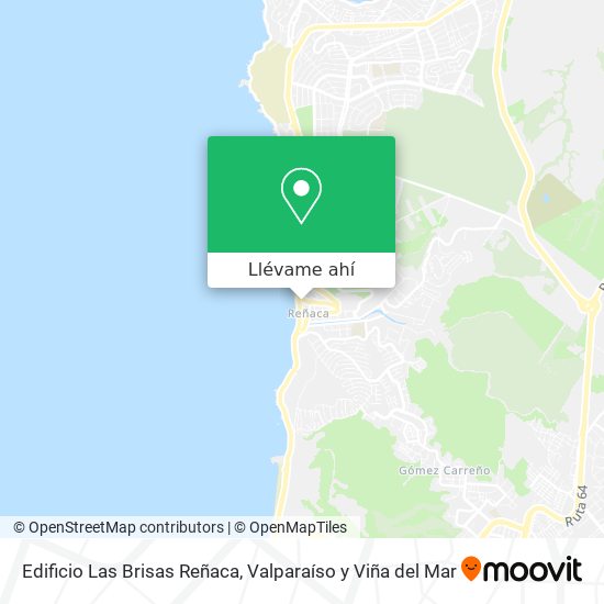 Mapa de Edificio Las Brisas Reñaca