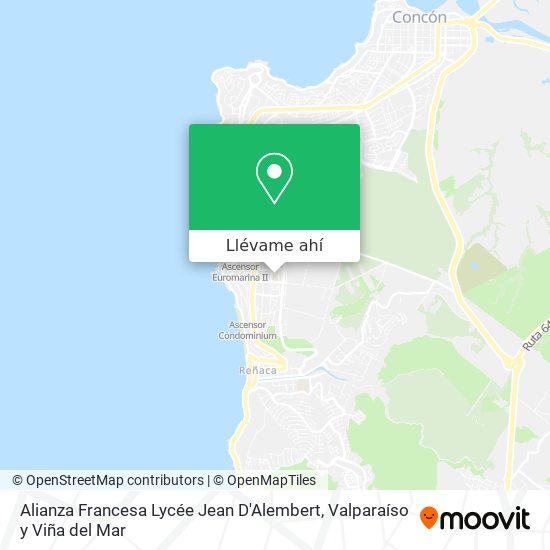 Mapa de Alianza Francesa Lycée Jean D'Alembert