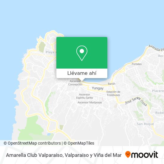 Mapa de Amarella Club Valparaíso