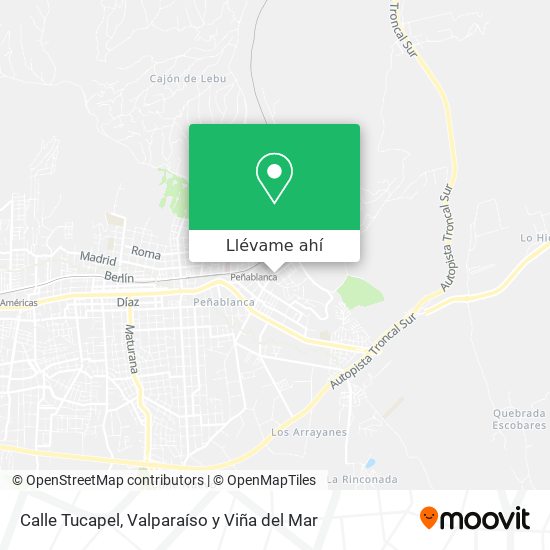 Mapa de Calle Tucapel