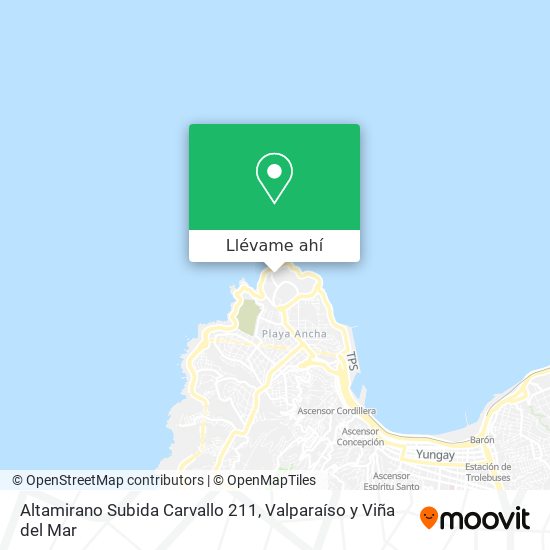 Mapa de Altamirano Subida Carvallo 211