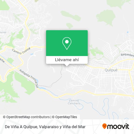 Mapa de De Viña A Quilpue